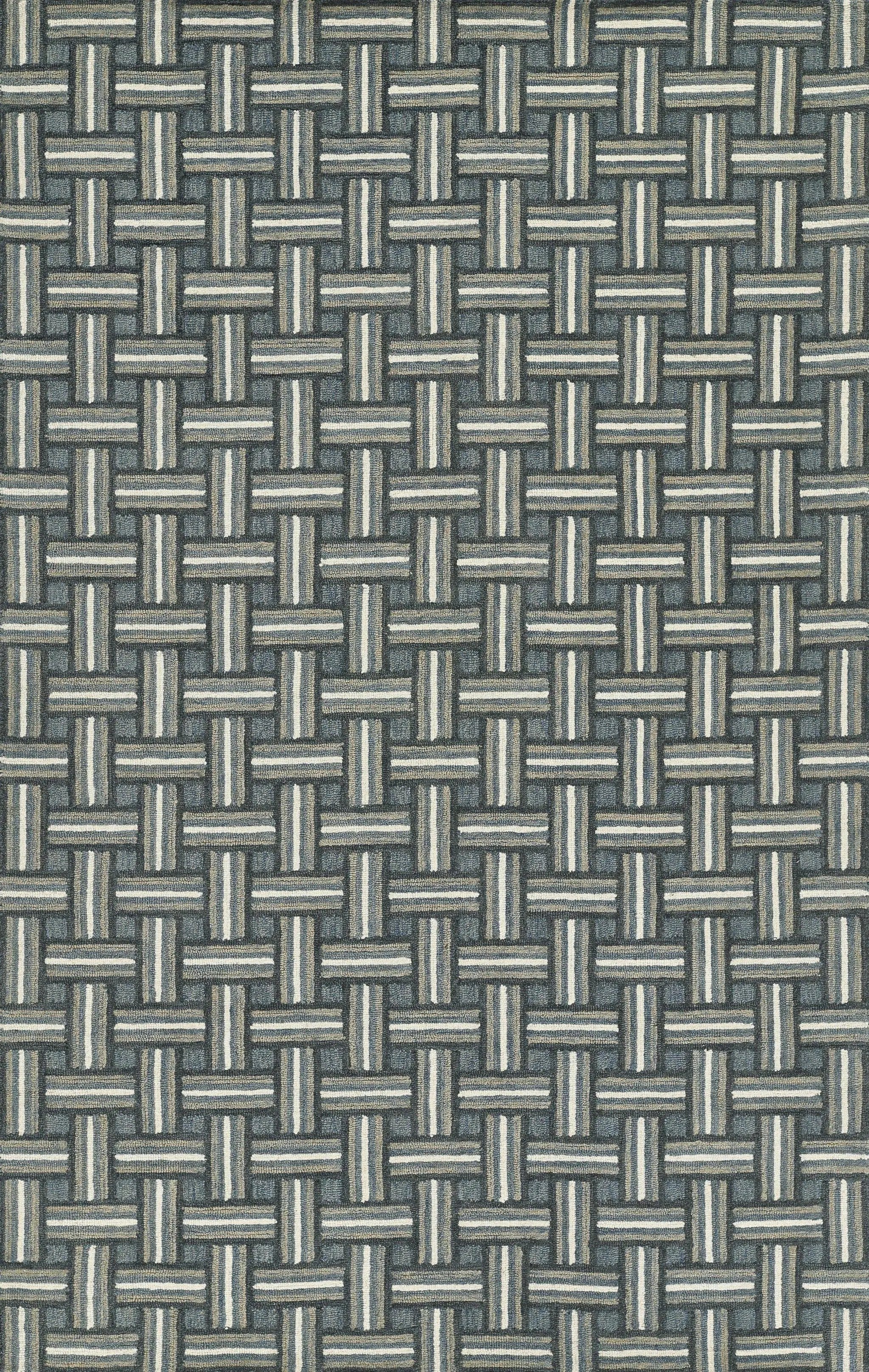 Erin Gates Abbot ABB-3 Blue Hand Tufted Area Rug by Momeni