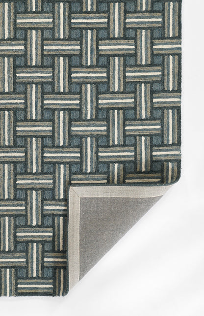 Erin Gates Abbot ABB-3 Blue Hand Tufted Area Rug by Momeni