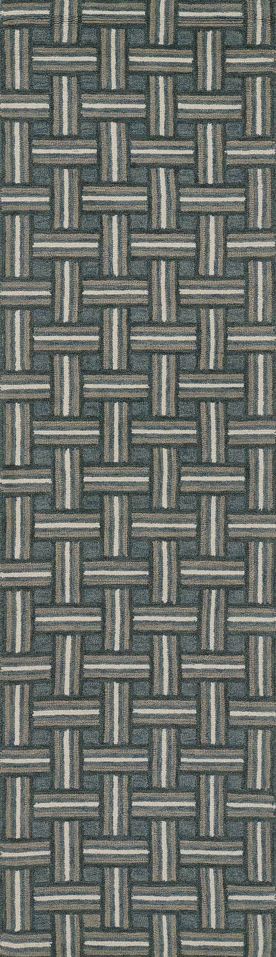 Erin Gates Abbot ABB-3 Blue Hand Tufted Area Rug by Momeni