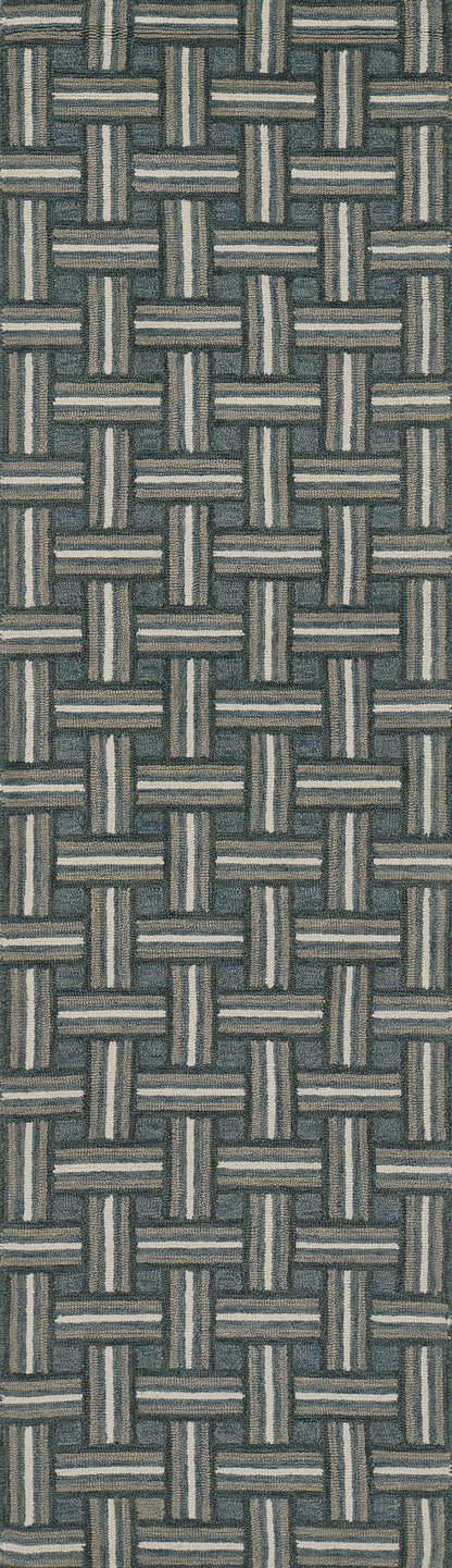 Erin Gates Abbot ABB-3 Blue Hand Tufted Area Rug by Momeni
