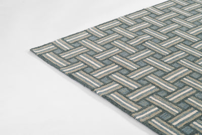 Erin Gates Abbot ABB-3 Blue Hand Tufted Area Rug by Momeni