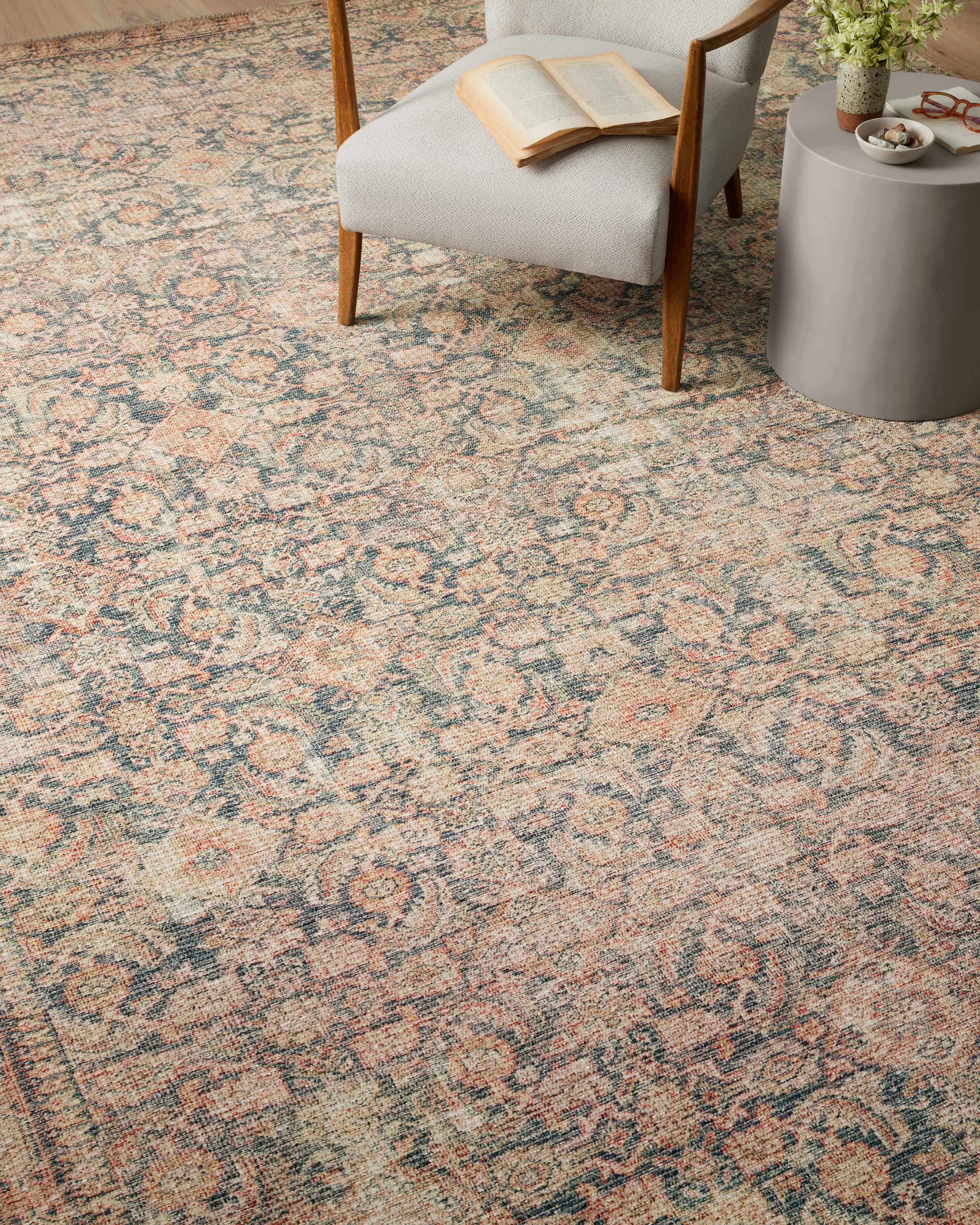 Angela Rose x Loloi Aubrey AUB-01 Navy / Multi Area Rug