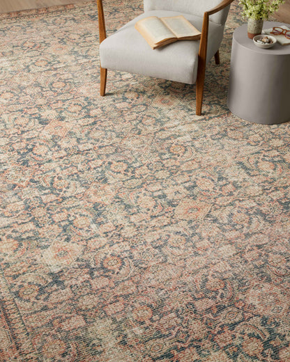 Angela Rose x Loloi Aubrey AUB-01 Navy / Multi Area Rug