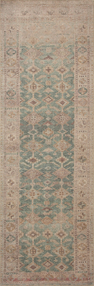 Aubrey AUB-02 Aqua / Sand Area Rug by Angela Rose x Loloi
