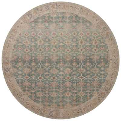 Aubrey AUB-02 Aqua / Sand Area Rug by Angela Rose x Loloi