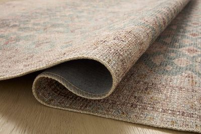 Aubrey AUB-02 Aqua / Sand Area Rug by Angela Rose x Loloi