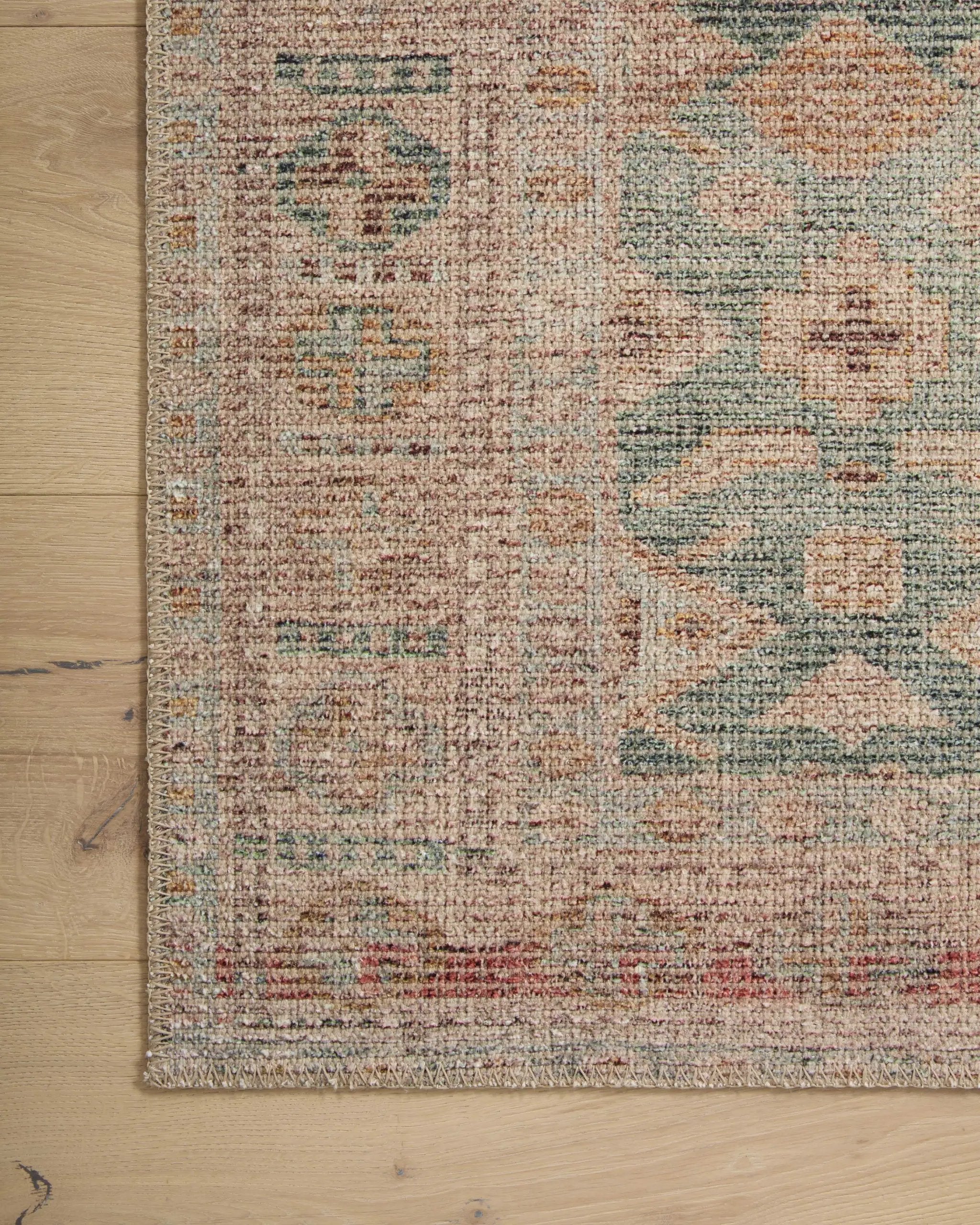 Aubrey AUB-02 Aqua / Sand Area Rug by Angela Rose x Loloi