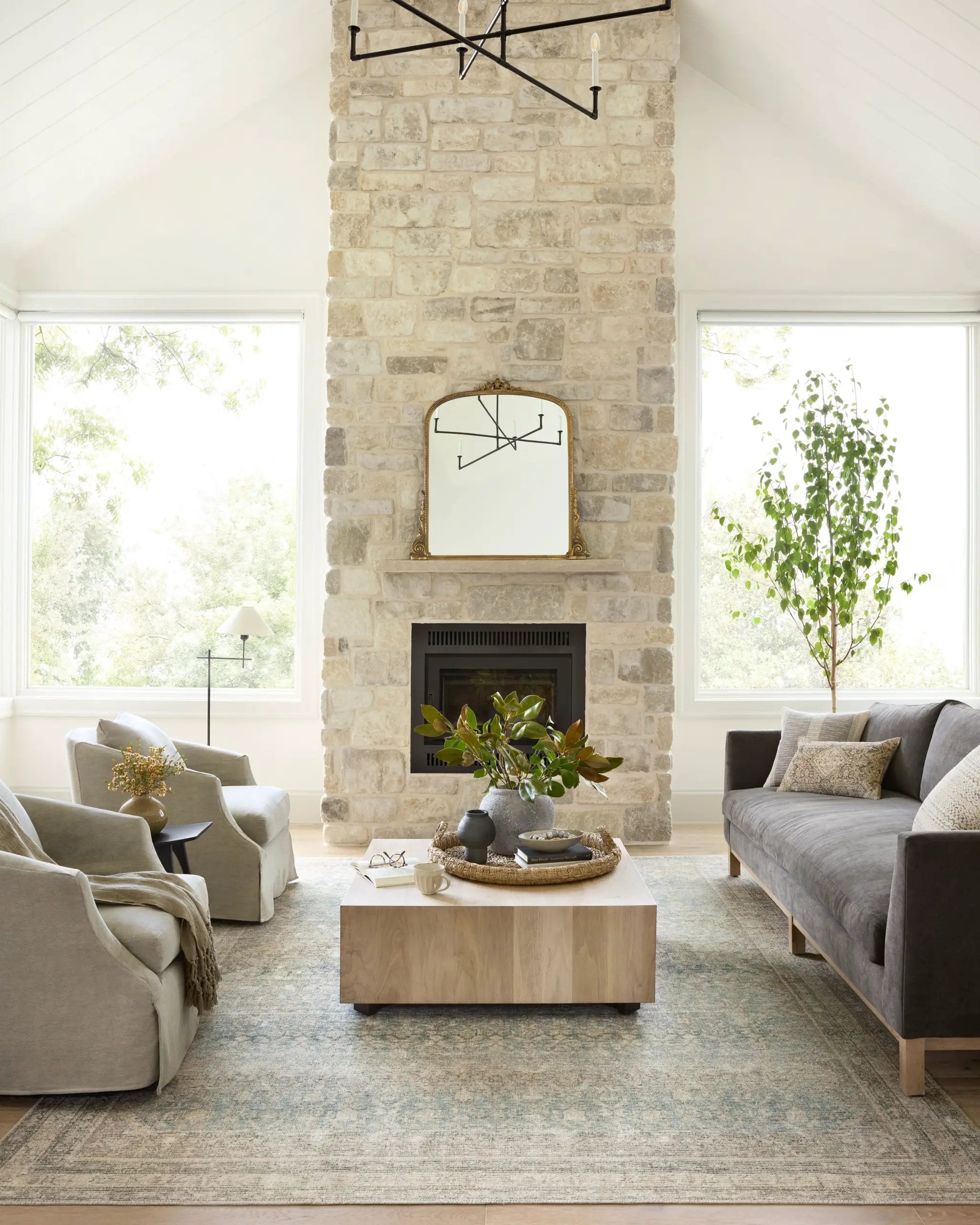 Aubrey AUB-03 Jade / Natural Area Rug by Angela Rose x Loloi