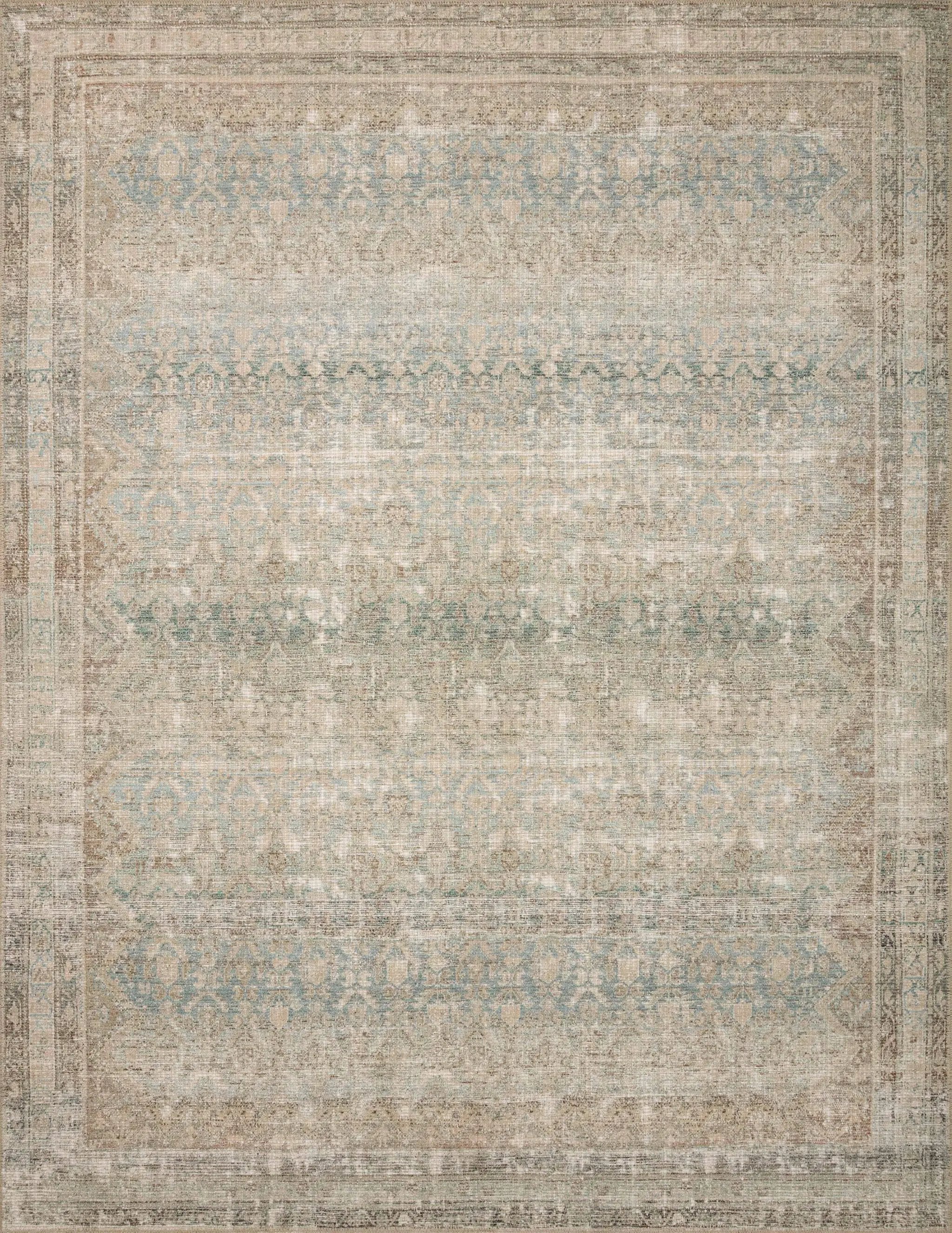 Aubrey AUB-03 Jade / Natural Area Rug by Angela Rose x Loloi