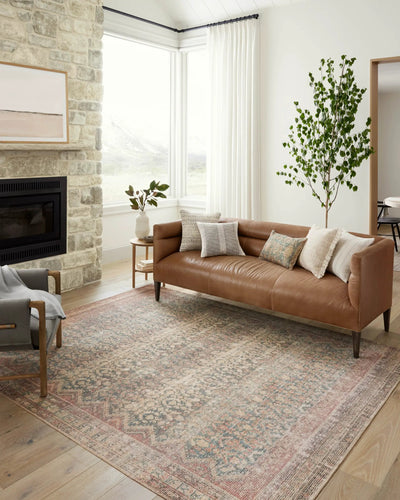 Aubrey AUB-03 Ocean / Spice Area Rug by Angela Rose x Loloi