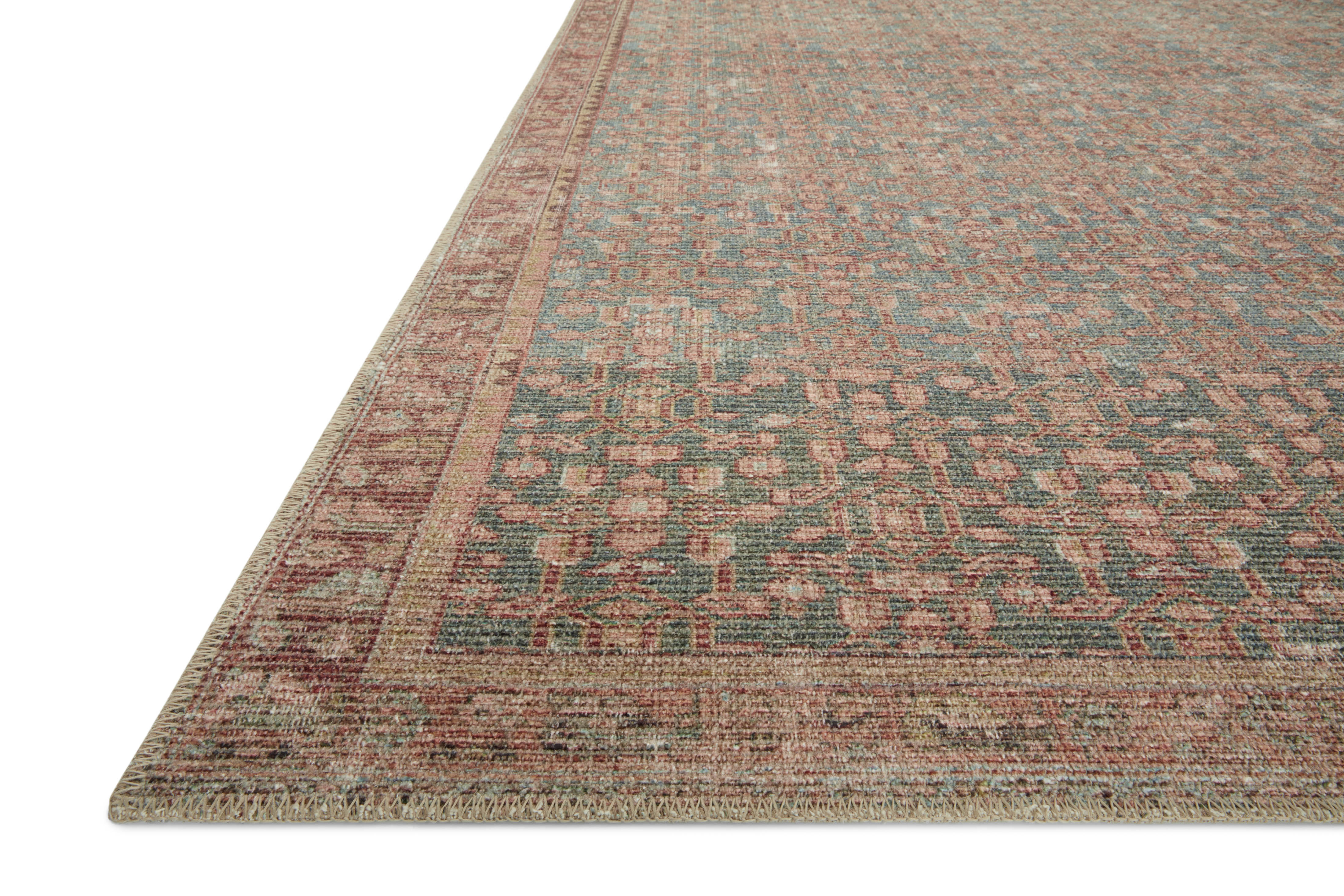 Angela Rose x Loloi Aubrey AUB-04 Blue / Terracotta Area Rug