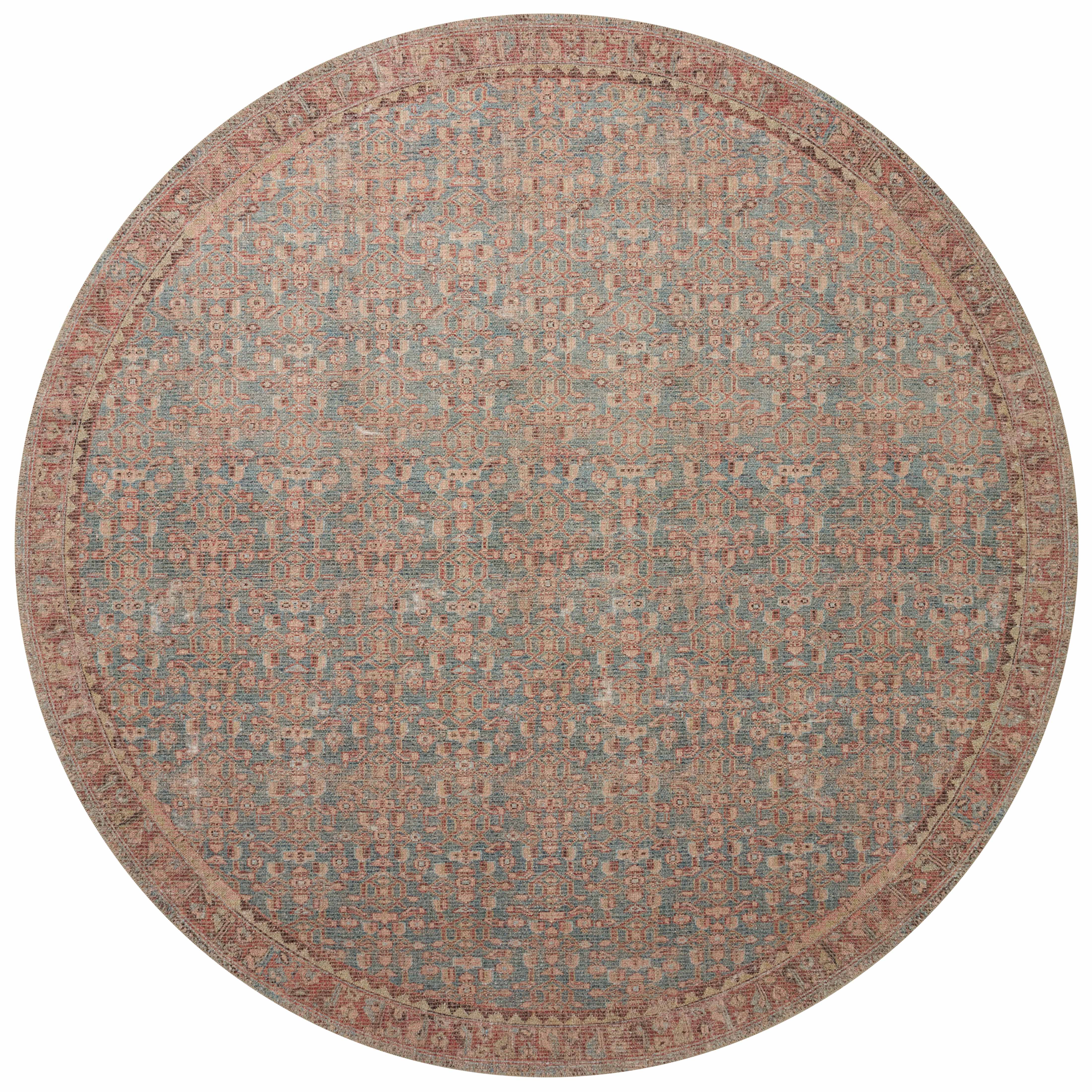 Angela Rose x Loloi Aubrey AUB-04 Blue / Terracotta Area Rug
