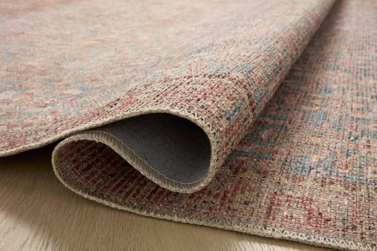 Aubrey AUB-04 Blue / Terracotta Area Rug by Angela Rose x Loloi