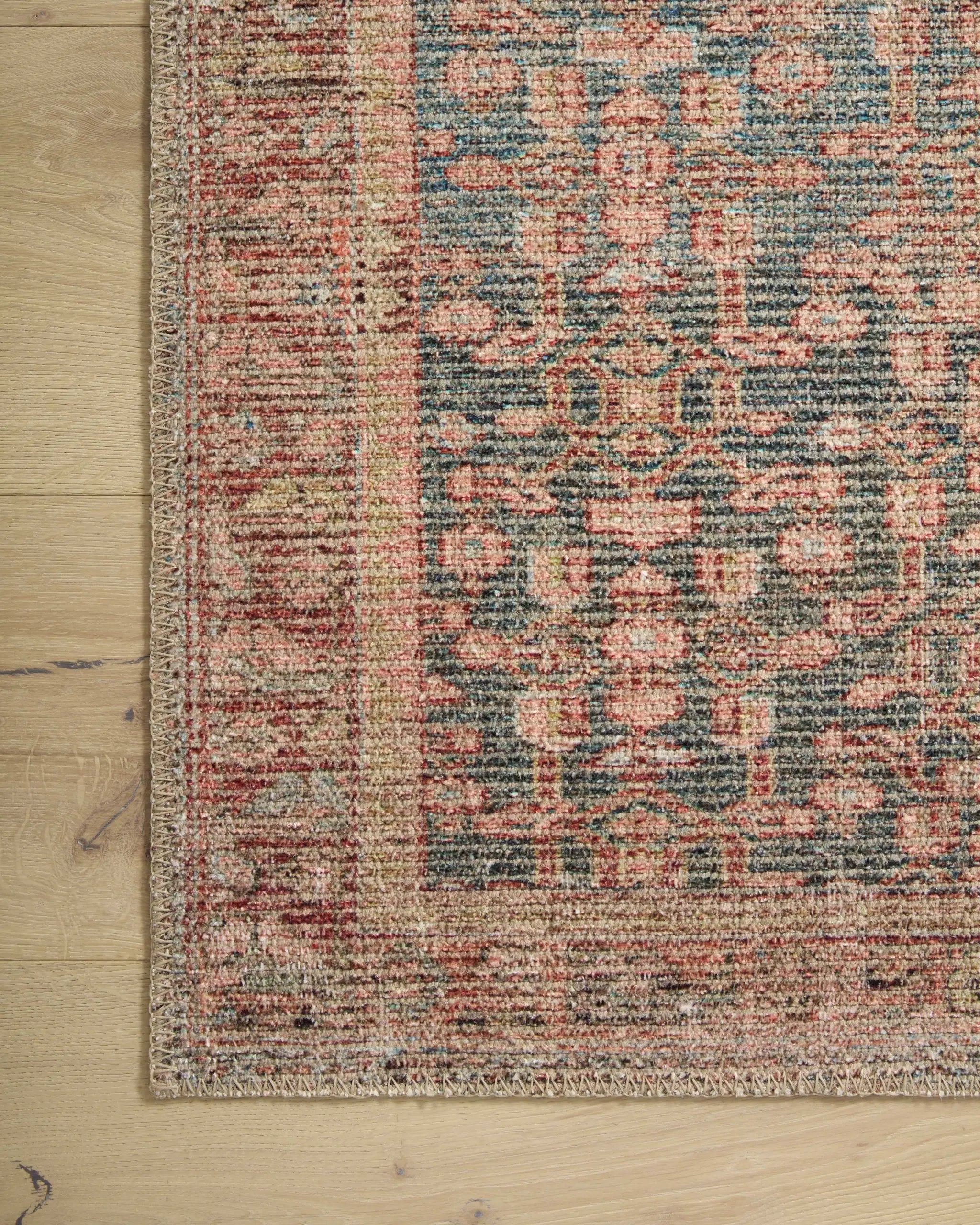 Aubrey AUB-04 Blue / Terracotta Area Rug by Angela Rose x Loloi