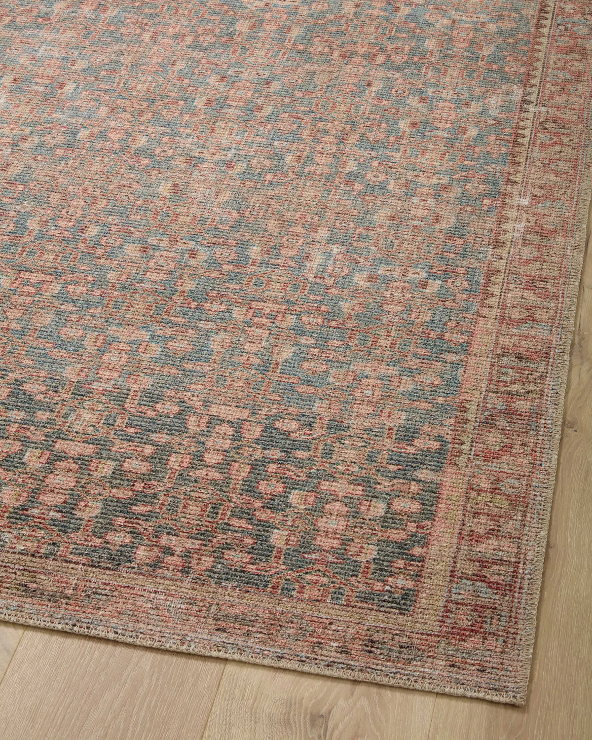 Aubrey AUB-04 Blue / Terracotta Area Rug by Angela Rose x Loloi
