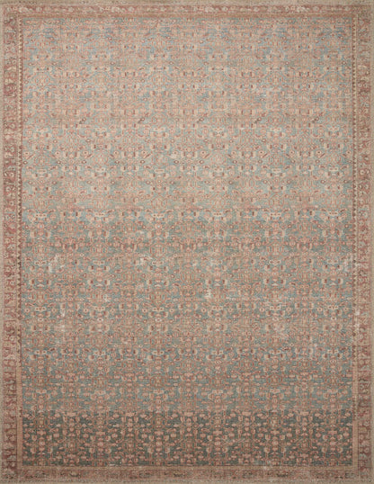Angela Rose x Loloi Aubrey AUB-04 Blue / Terracotta Area Rug