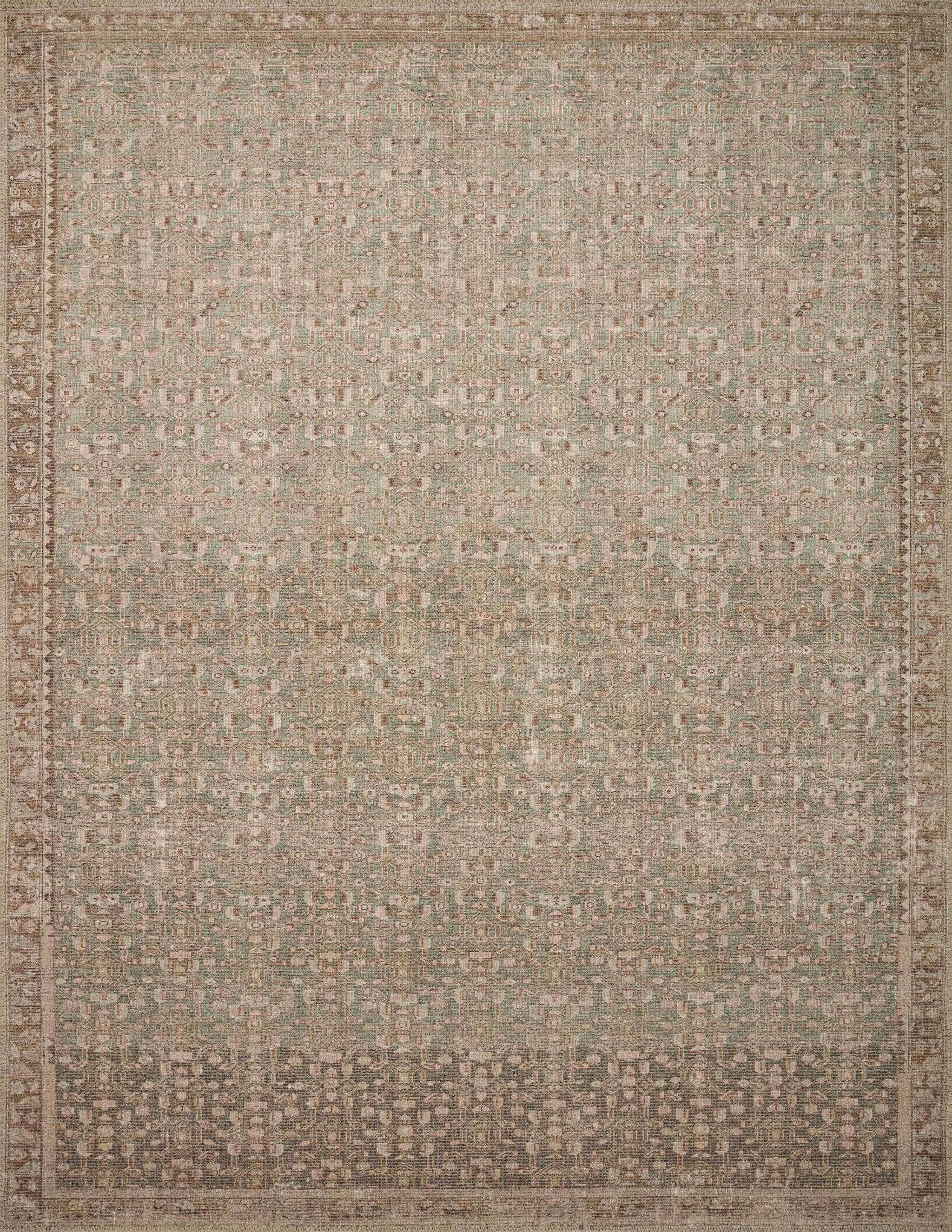Aubrey AUB-04 Sage / Bark Area Rug by Angela Rose x Loloi