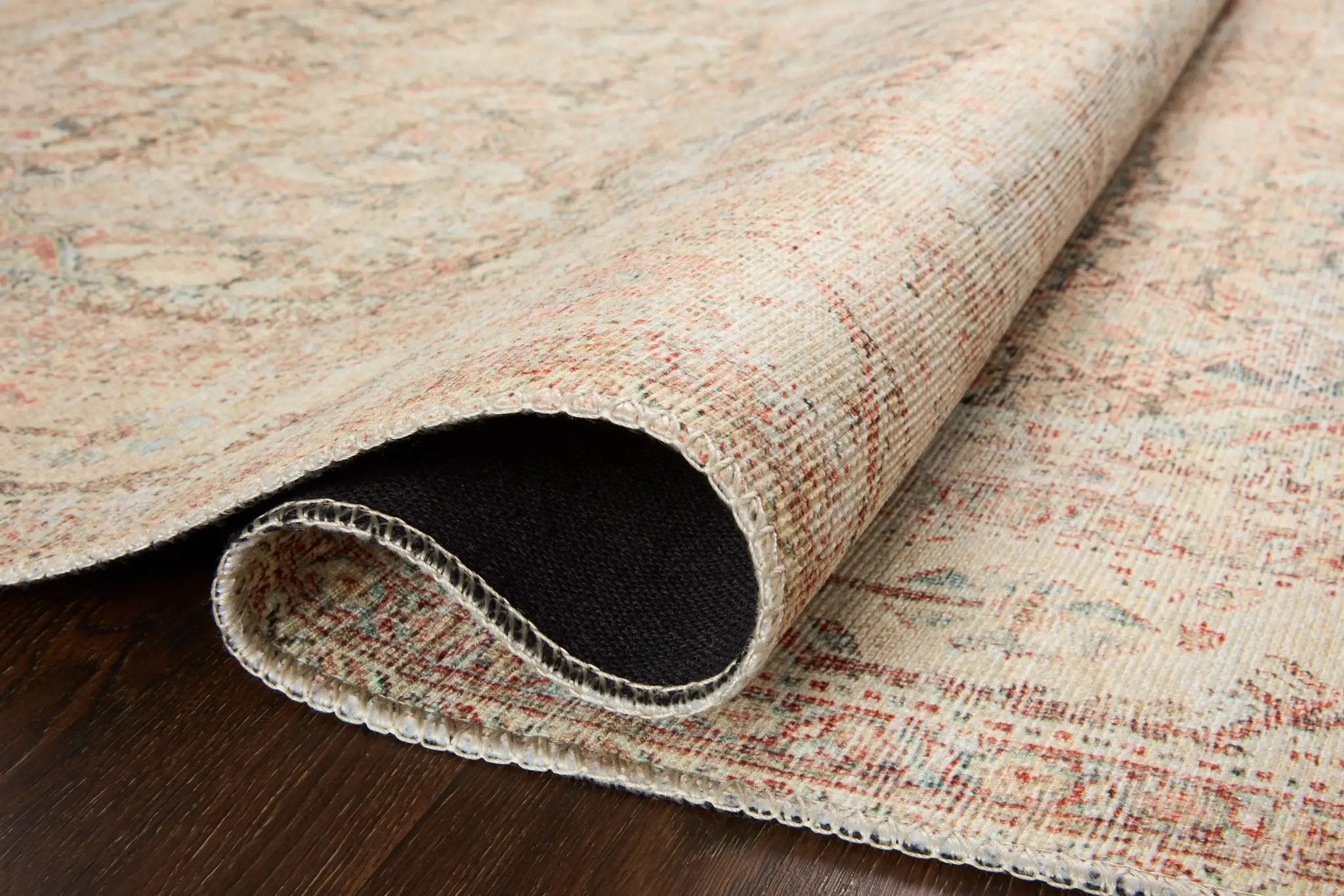 Adrian ADR-01 Natural / Apricot Area Rug by Loloi