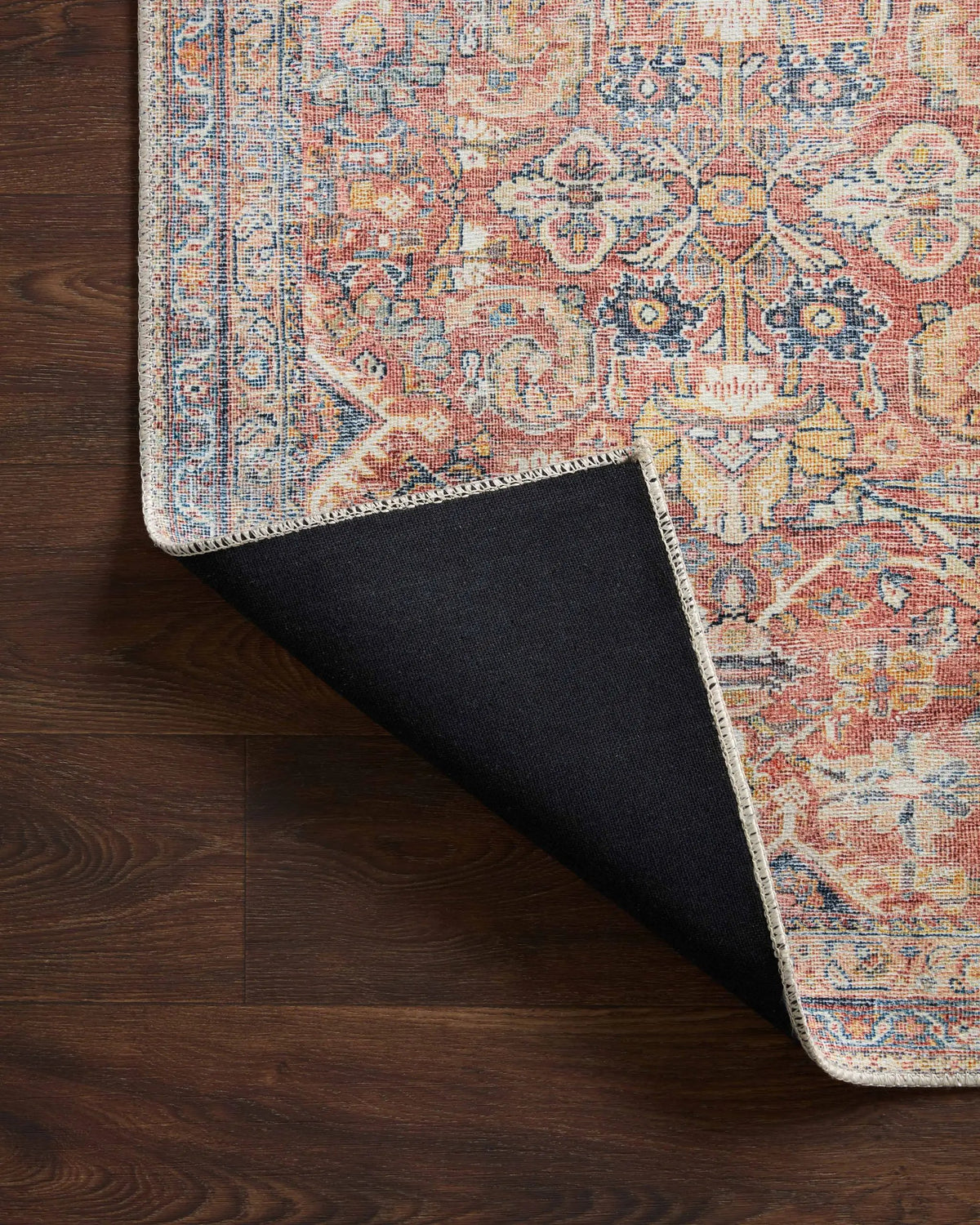 Adrian ADR-02 Rust / Denim Area Rug by Loloi