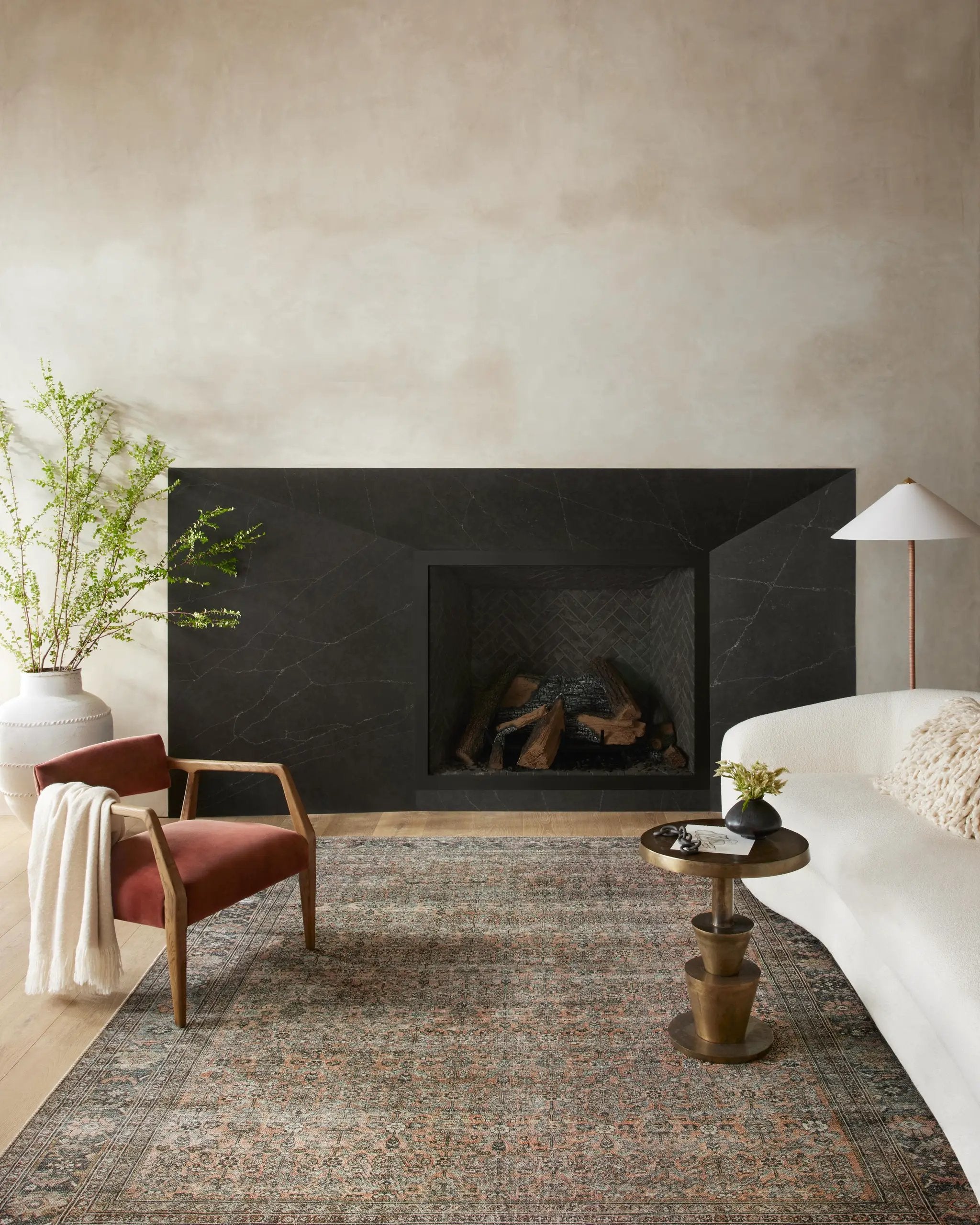 Adrian ADR-03 Terracotta / Multi Area Rug by Loloi