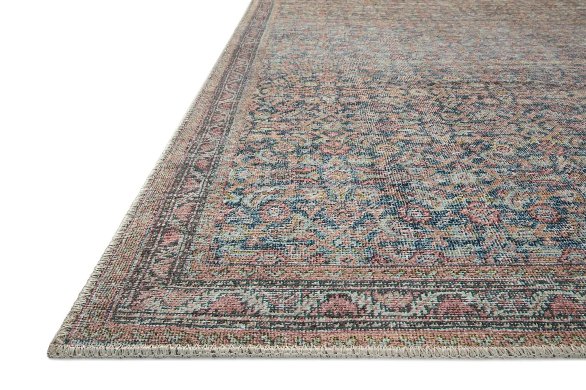 Adrian ADR-04 Denim / Multi Area Rug by Loloi