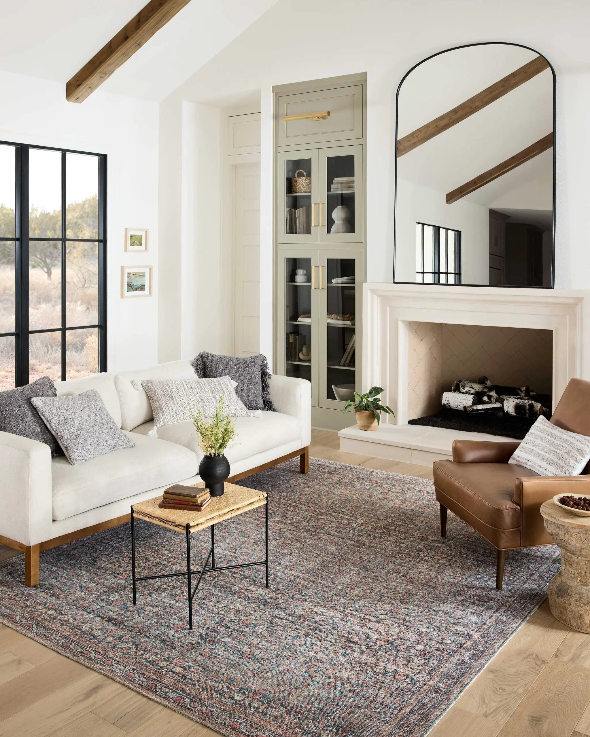 Adrian ADR-04 Denim / Multi Area Rug by Loloi