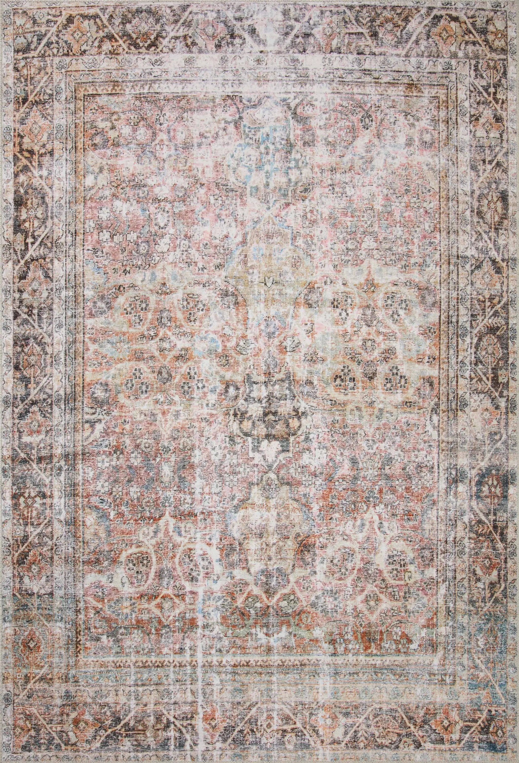 Adrian ADR-05 Sunset / Charcoal Area Rug by Loloi