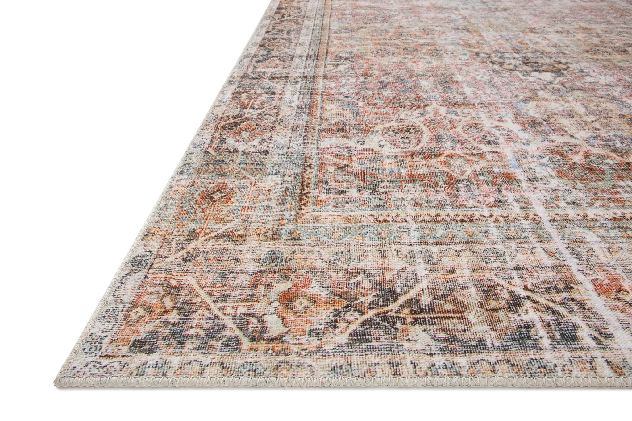 Adrian ADR-05 Sunset / Charcoal Area Rug by Loloi