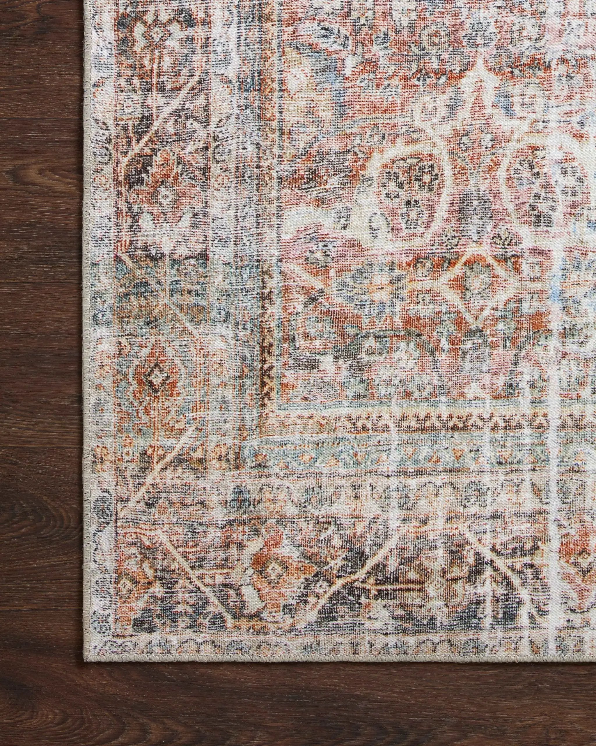 Adrian ADR-05 Sunset / Charcoal Area Rug by Loloi