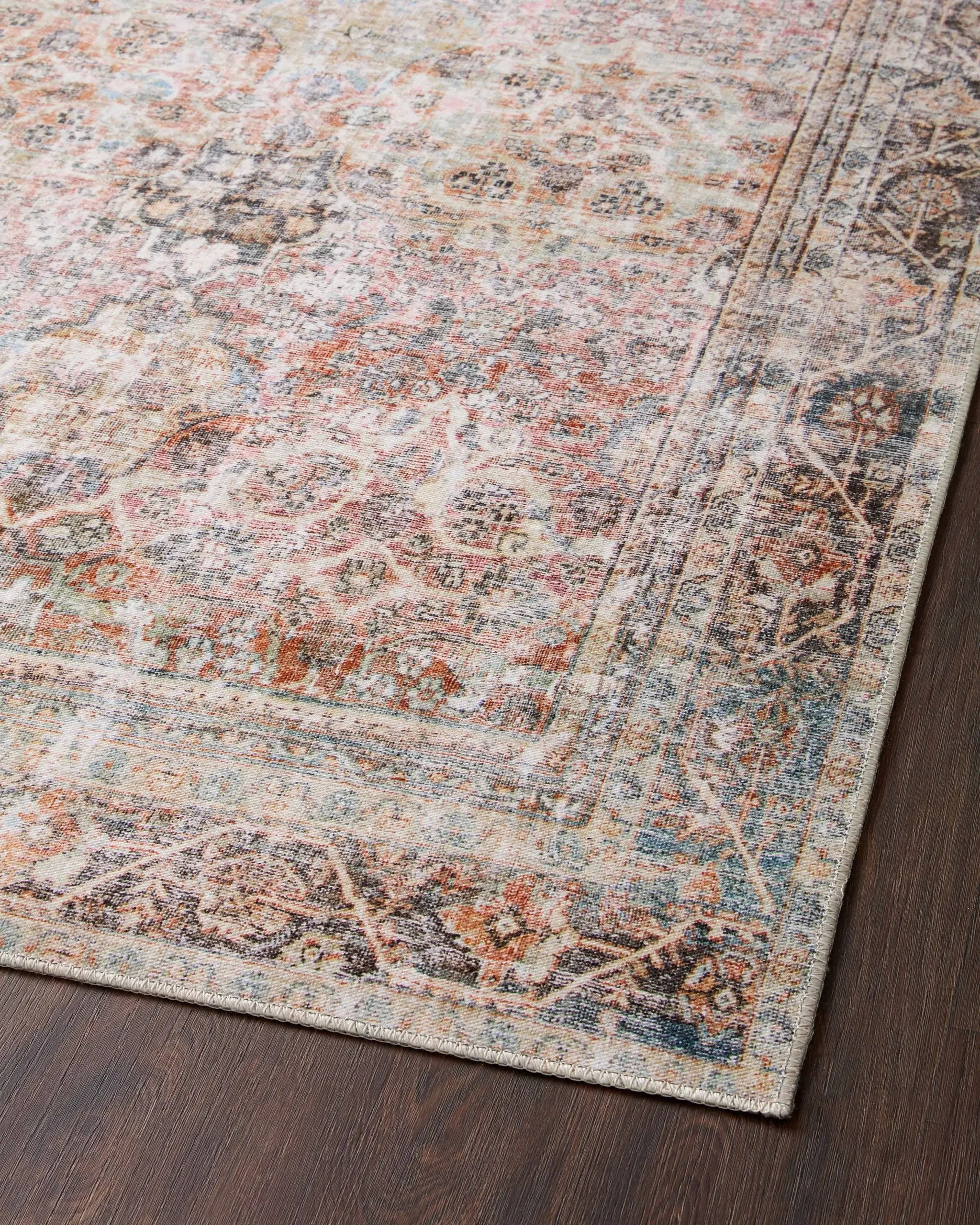 Adrian ADR-05 Sunset / Charcoal Area Rug by Loloi
