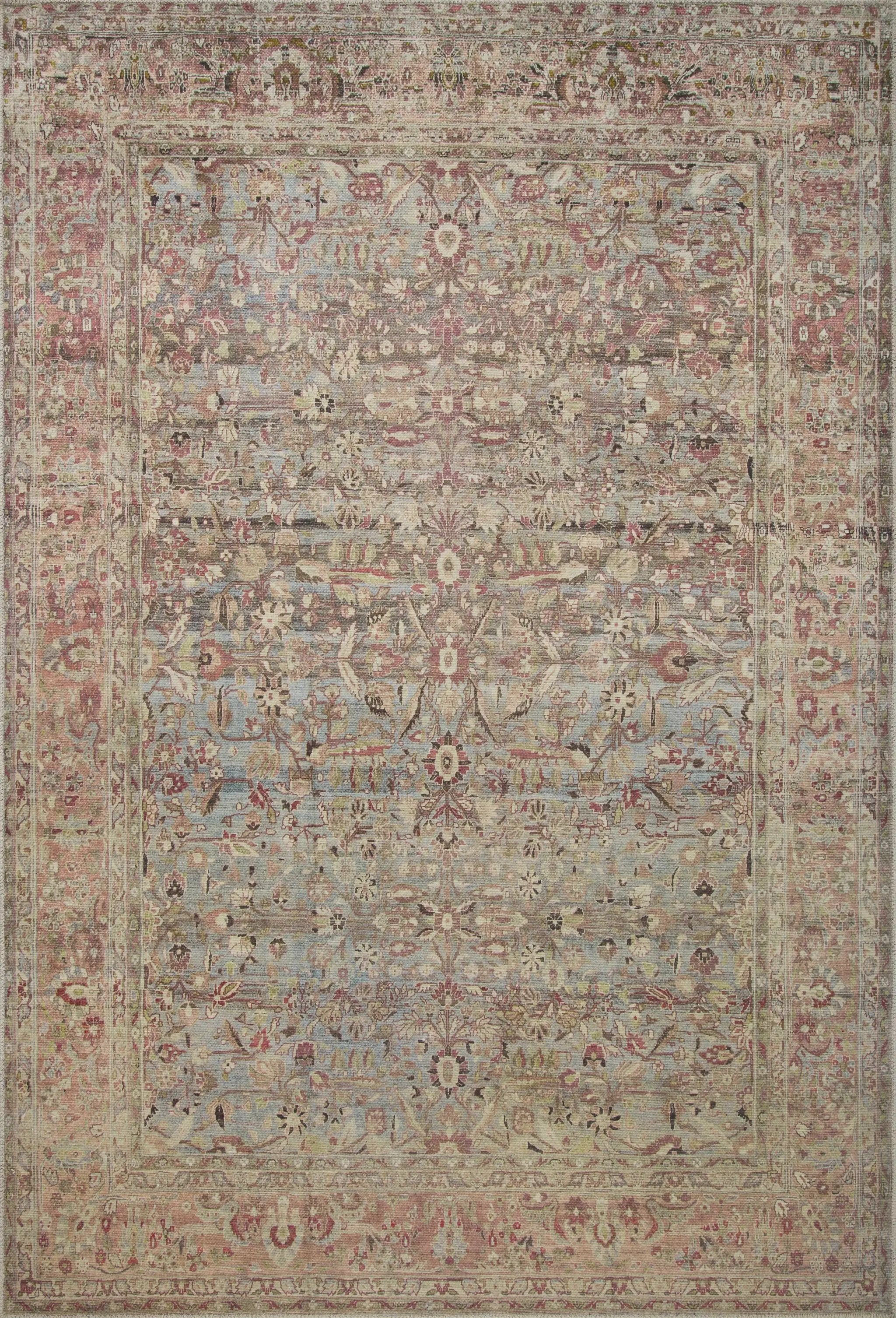 Adrian ADR-06 Ocean / Clay Area Rug by Loloi