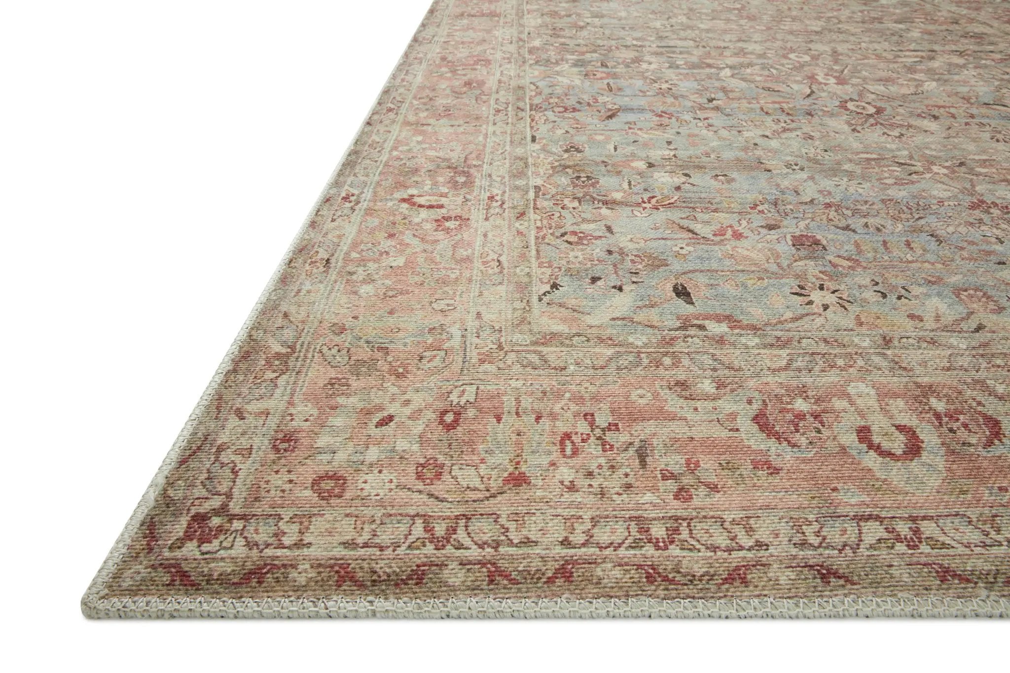 Adrian ADR-06 Ocean / Clay Area Rug by Loloi
