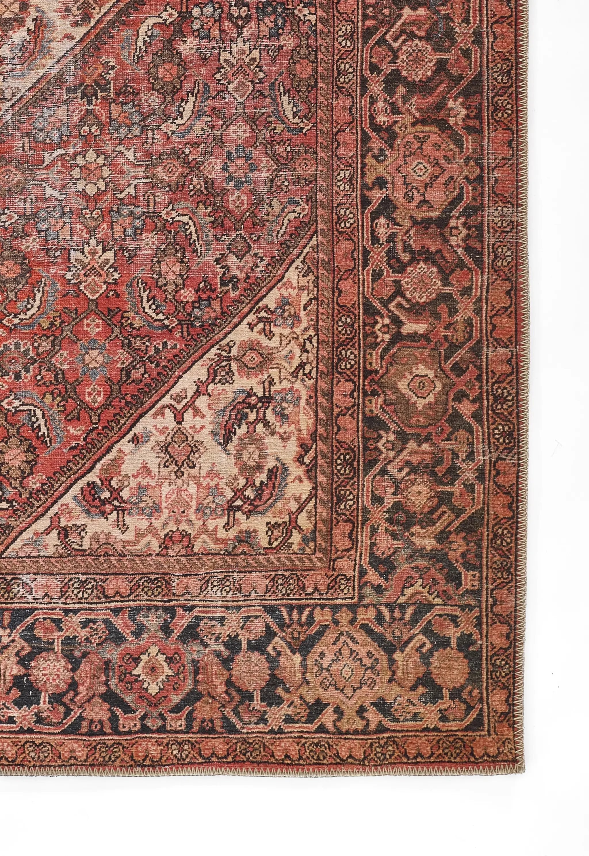 Afshar AFS44 Red Area Rug by Momeni