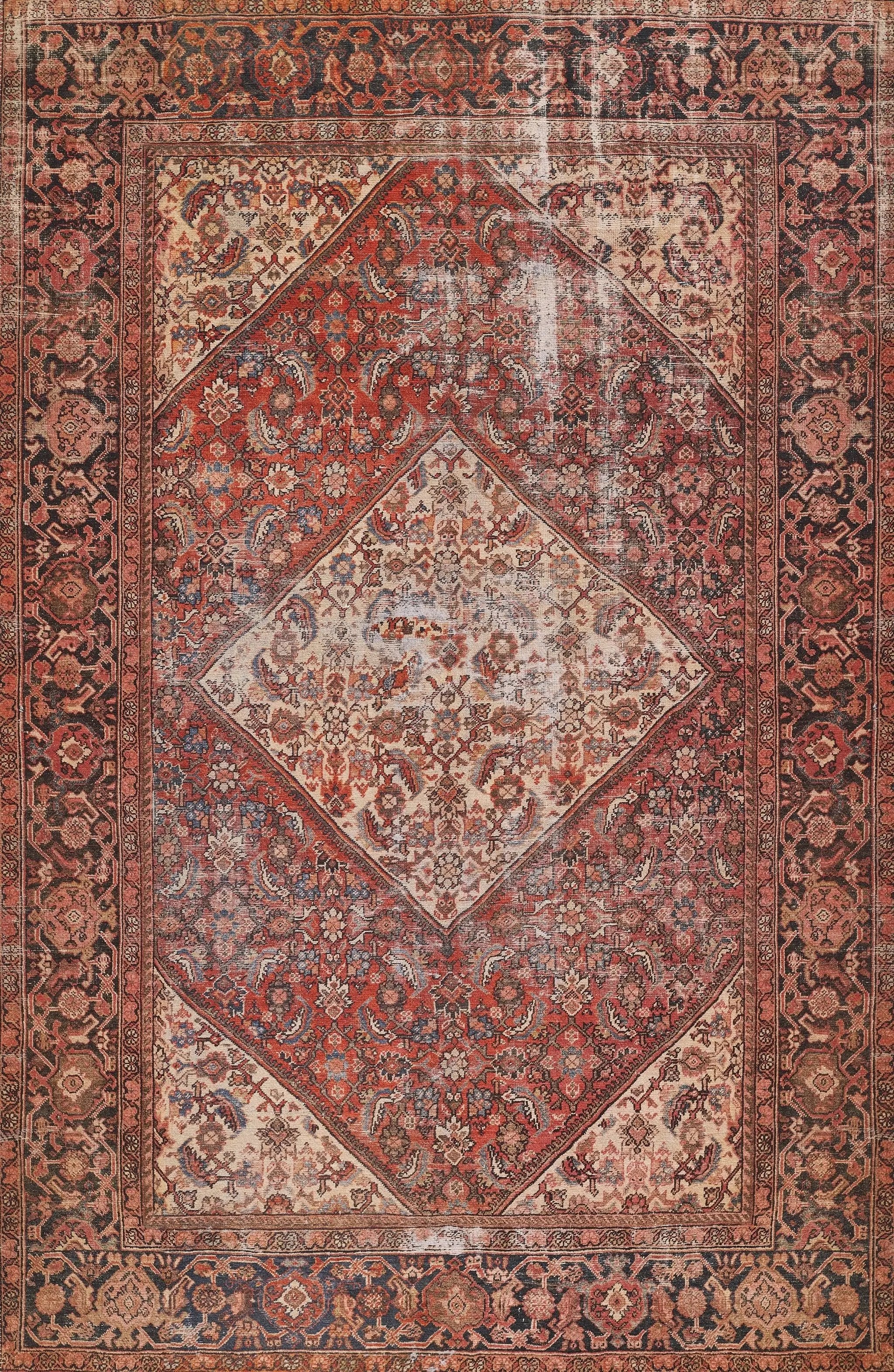 Afshar AFS44 Red Area Rug by Momeni