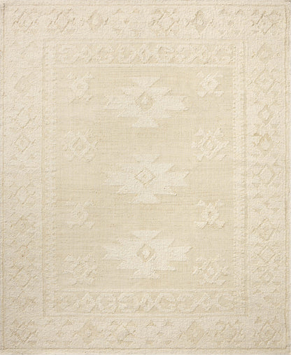 A stunning hand-woven wool area rug, the Alara ALR-01 Ivory / Natural Area Rug features refined ivory and warm natural tones for a polished look