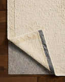 The Alara ALR-02 Ivory / Natural Area Rug delivers refined ivory and warm natural beauty in a hand-woven wool area rug
