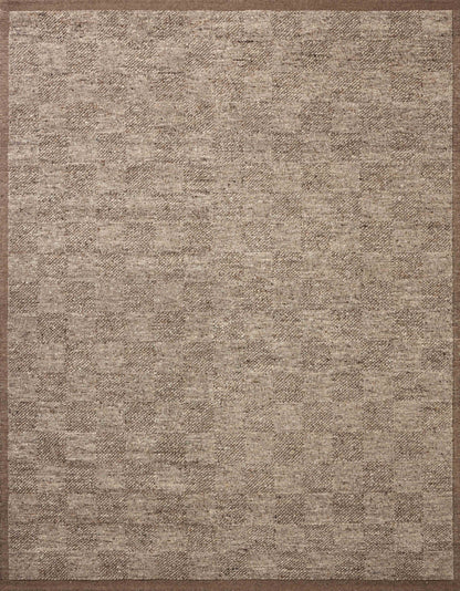 The Alina ALN-01 Bark Area Rug combines grounded bark tones with a hand-woven wool area rug for effortless elegance