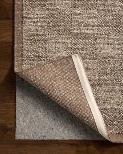 The Alina ALN-01 Bark Area Rug combines grounded bark tones with a hand-woven wool area rug for effortless elegance