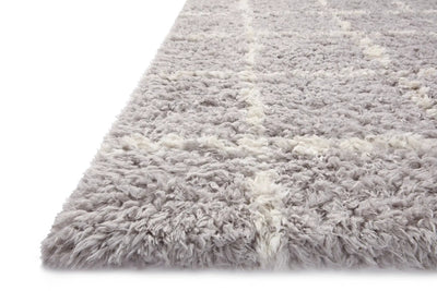 Amira AMI-04 Silver / Ivory Area Rug by Angela Rose x Loloi
