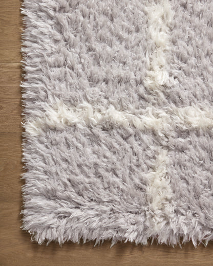 Angela Rose x Loloi Amira AMI-04 Silver / Ivory Area Rug
