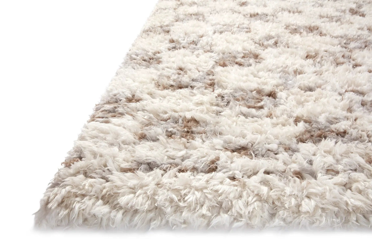 Amira AMI-05 Ivory / Pebble Area Rug by Angela Rose x Loloi