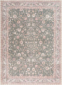 Surya Amelie AML-2392 Medium Green Machine Washable Area Rug by LIVABLISS