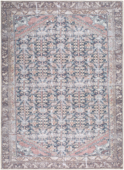 Surya Amelie AML-2395 Black Machine Washable Area Rug by LIVABLISS