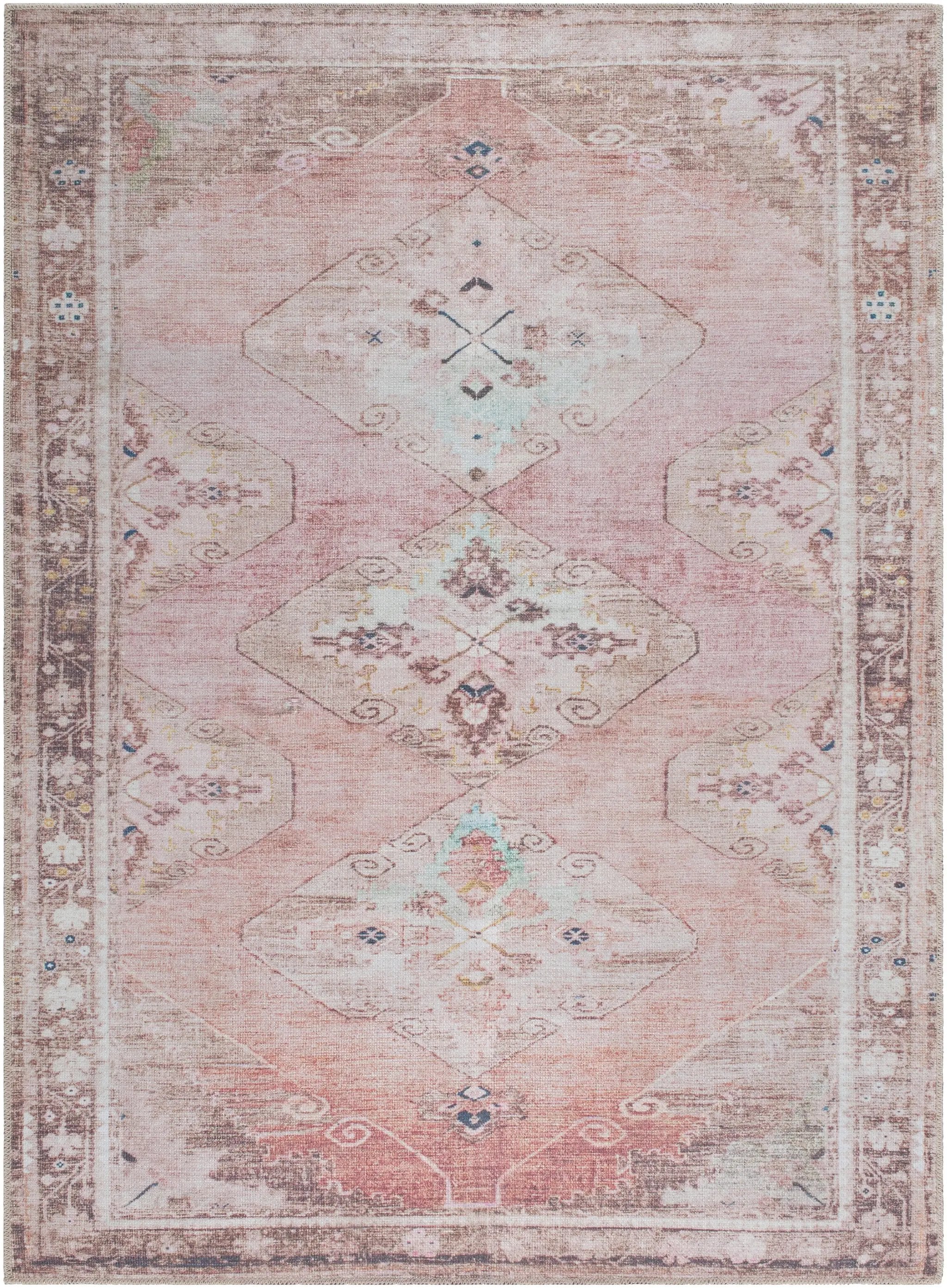 Amelie AML-2402 Dusty-Pink Area Rug by LIVABLISS