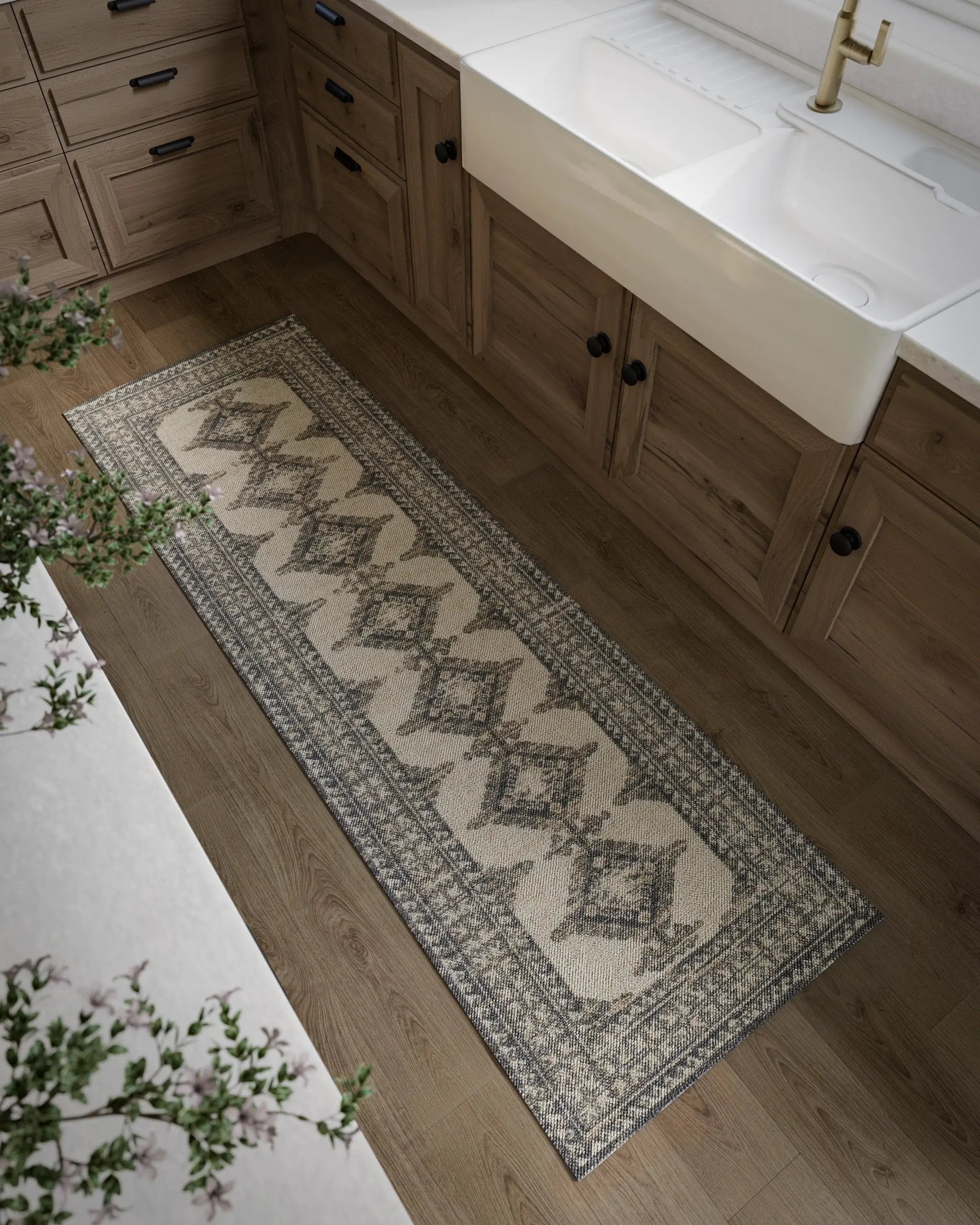 Anatolia ANA-10 Charcoal Area Rug by Momeni