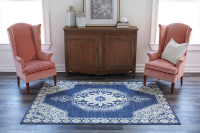 Momeni Anatolia ANA-3 Navy Area Rug