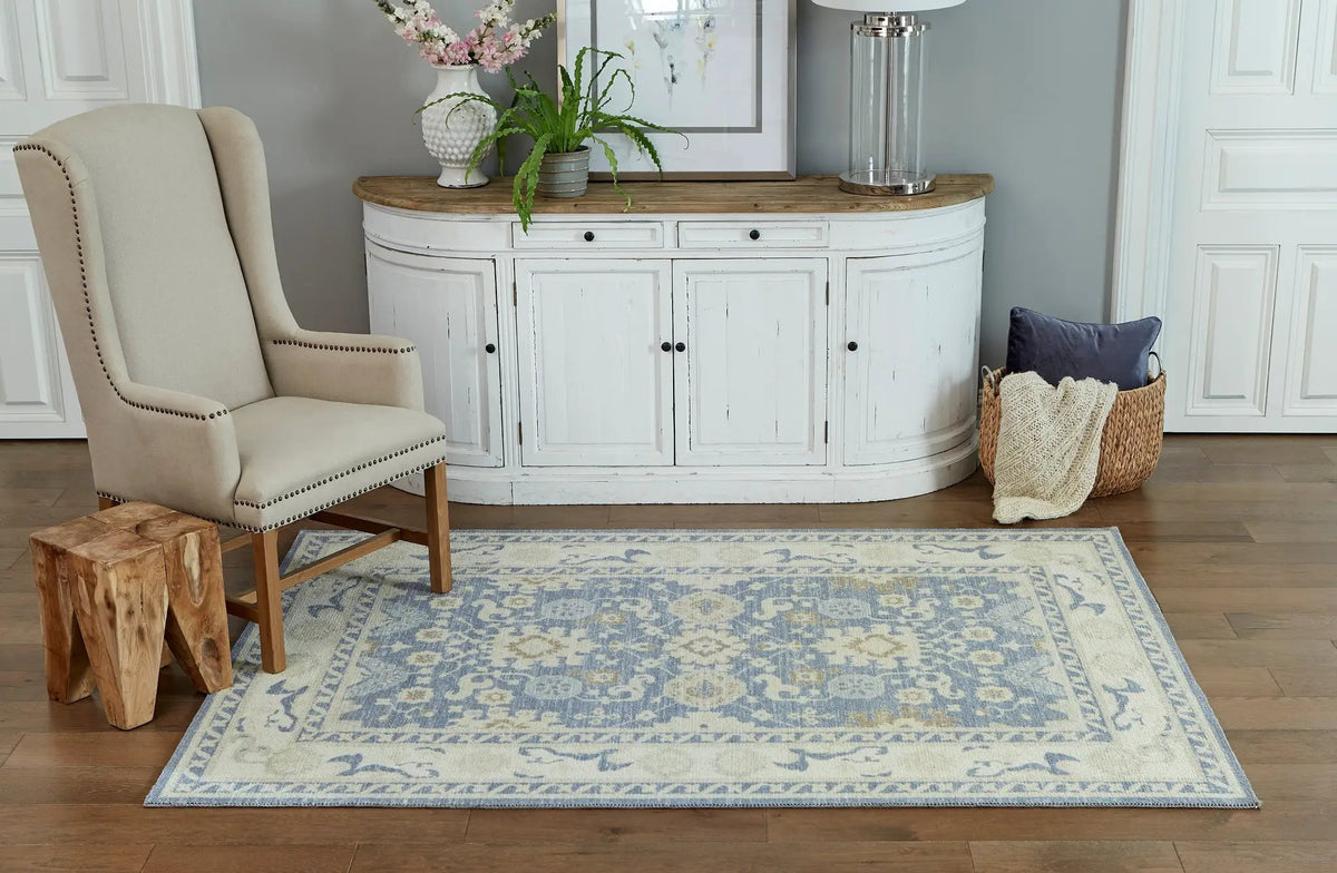 Anatolia ANA-7 Light-Blue Area Rug by Momeni