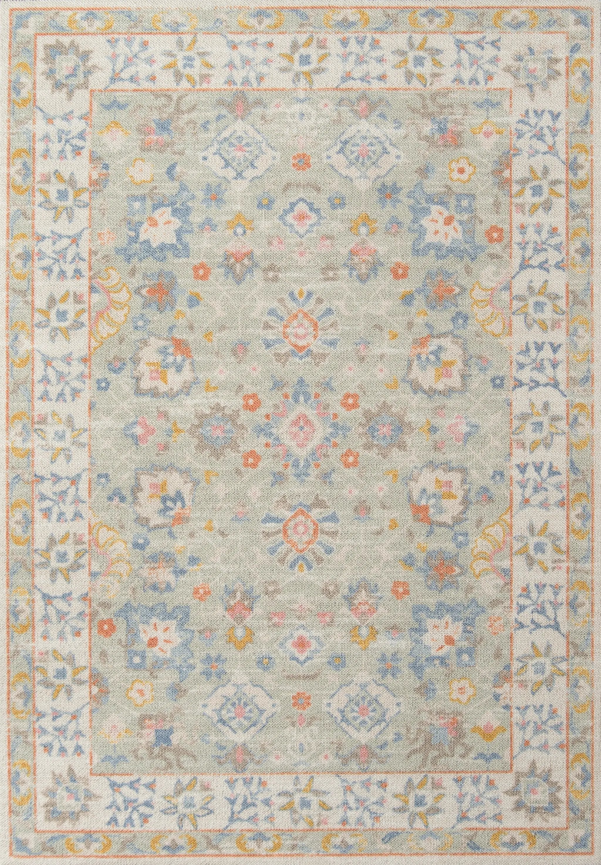 Anatolia ANA-8 Light-Blue Area Rug by Momeni
