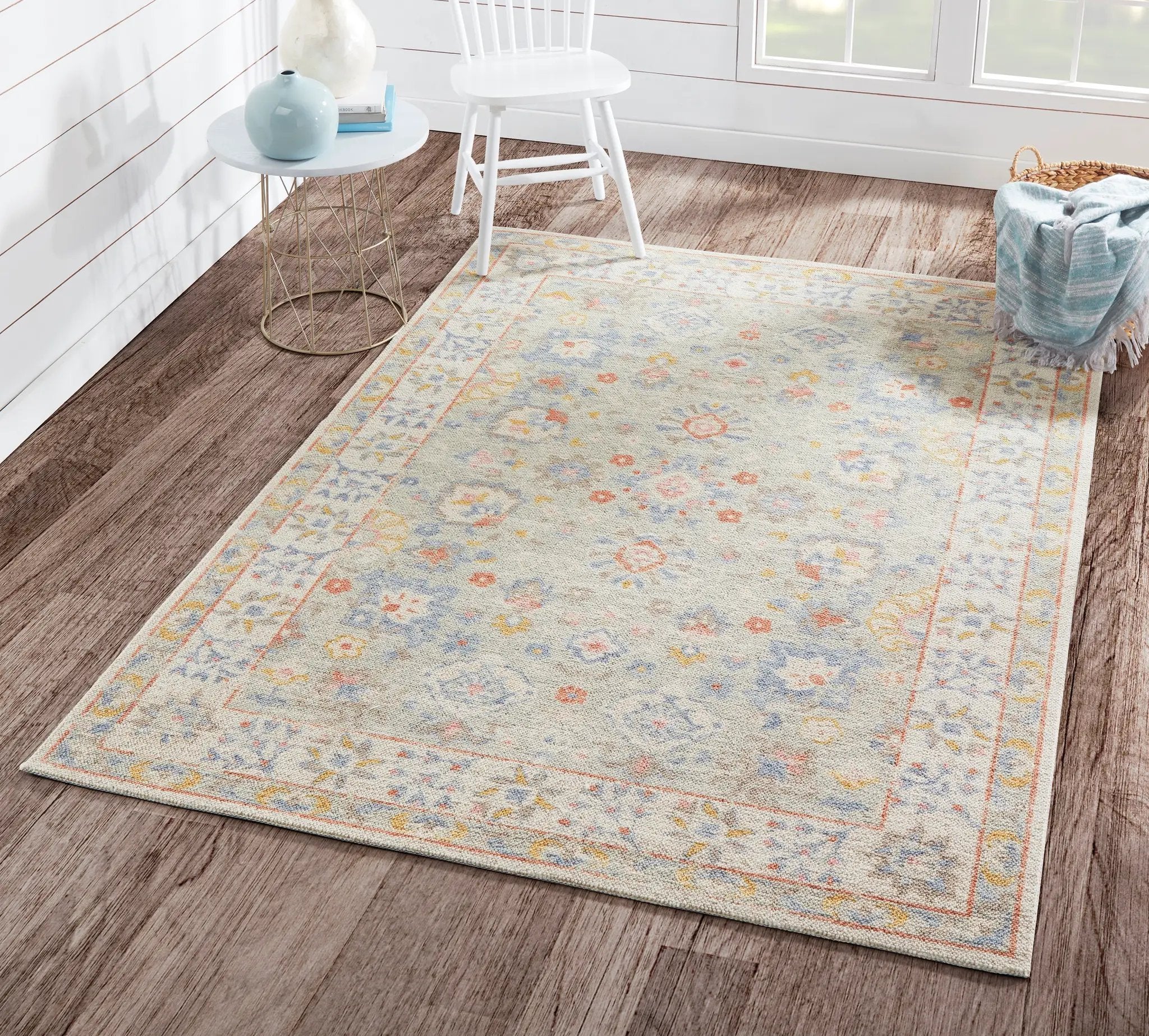 Anatolia ANA-8 Light-Blue Area Rug by Momeni