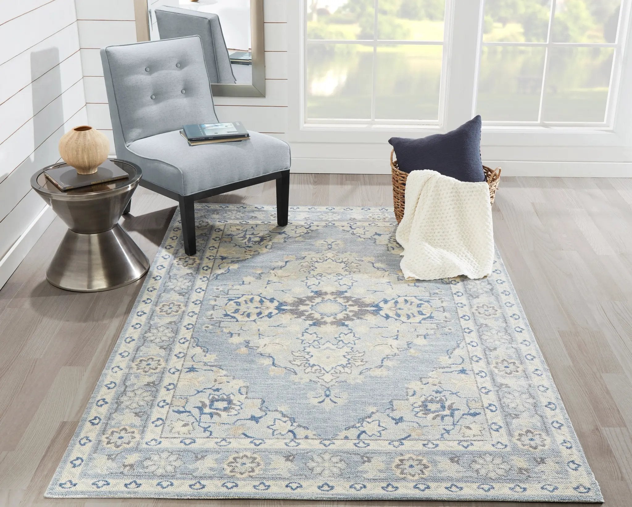Anatolia ANA-9 Blue Area Rug by Momeni